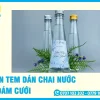 35+ Mẫu In Tem Dán Chai Nước Đám Cưới Đẹp Theo Yêu Cầu
