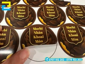 Tem nhãn bánh Trung Thu dán hộp giúp thể hiện thông tin thành phần và nhận diện thương hiệu