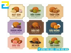 Tổng hợp các mẫu tem nhãn bánh Trung Thu thông dụng