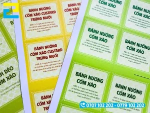 Xưởng in In Ấn 2H gia công in ấn và bế tem nhãn bánh Trung Thu trực tiếp bằng máy kỹ thuật số