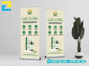 Các mẫu standee cuộn nhôm kích thước 80x200cm