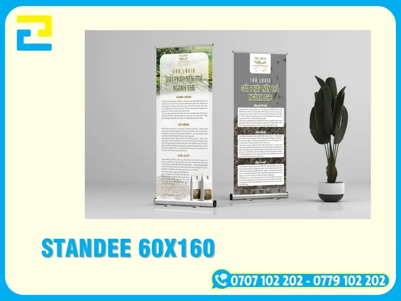 In Standee 60x160 Giá Rẻ, Giao Nhanh Tại TP.HCM