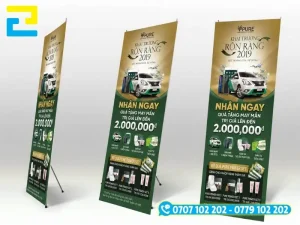Xưởng In Ấn 2H thiết kế standee theo yêu cầu, in nhanh, giao hàng tận nơi