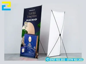 Mẫu in standee Trung Thu chữ X , chất liệu PP in sắc nét