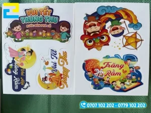 Bảng tổng hợp báo giá in sticker Trung Thu theo từng chất liệu và quy cách gia công