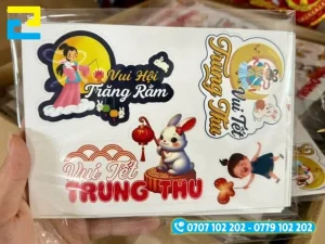 Bộ sưu tập các mẫu thiết kế sticker Trung Thu chủ đề lồng đèn, trăng rằm và nhân vật lễ hội