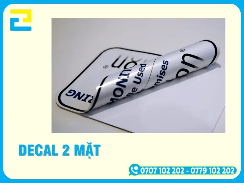 Dịch Vụ In Decal 2 Mặt Theo Yêu Cầu, Giá Rẻ Tại TPHCM