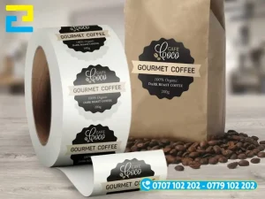 Tem nhãn decal cuộn logo thương hiệu