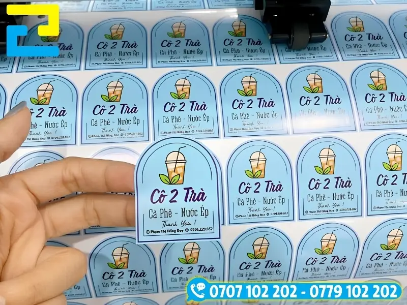 Mẫu decal trà sữa, nước ép, thiết kế phù hợp dán chai nhựa, ly nước nhựa