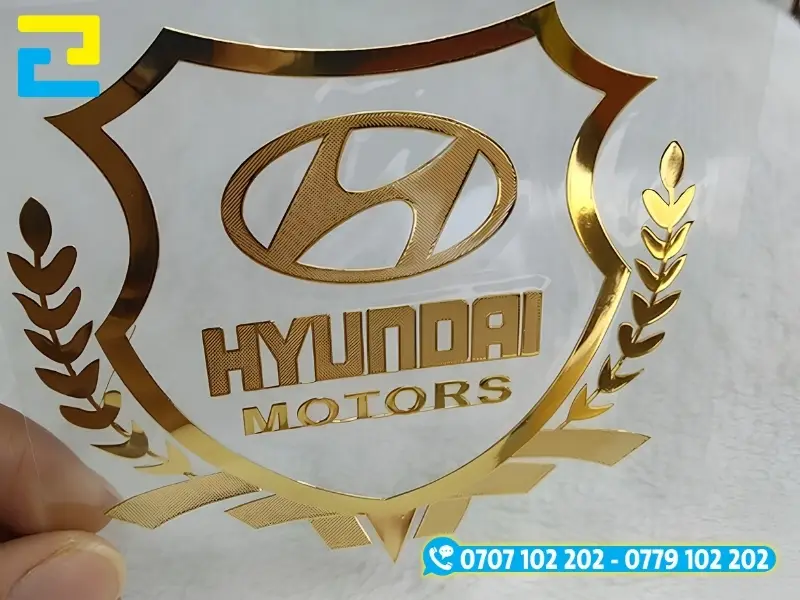 Mẫu in decal logo công ty Hyundai motors