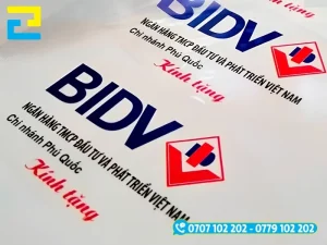 Mẫu in decal logo ngân hàng BIDV