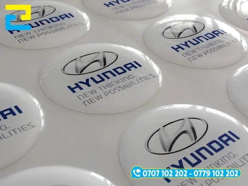 Mẫu in decal logo công ty Hyundai