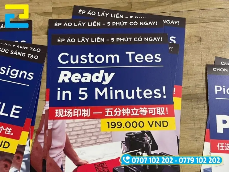 In PP làm banner quảng cáo cực kỳ bắt mắt, màu sắc nổi bật