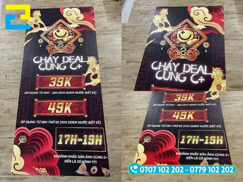 Banner in PP quảng cáo chương trình khuyến mãi thiết kế đẹp mắt