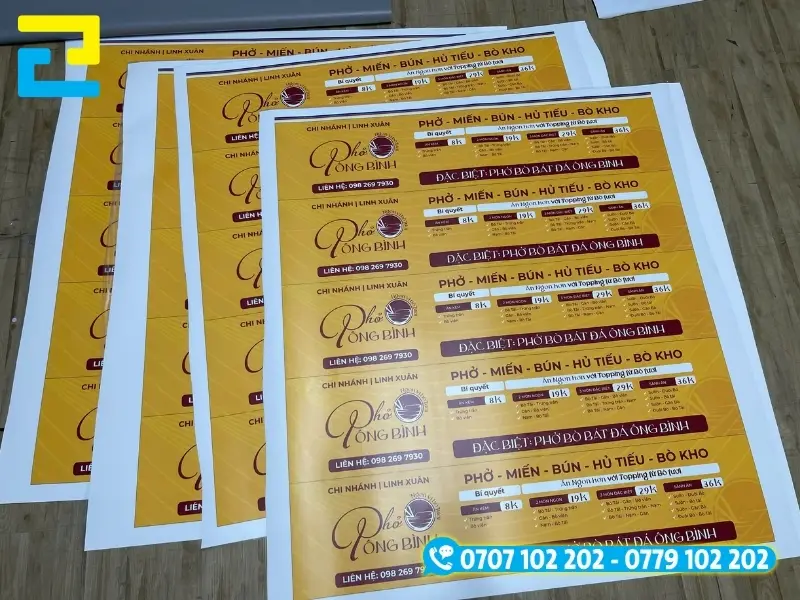 In PP trong nhà dùng làm poster, standee đẹp mắt, bền màu