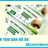 In Tem Dán Đồ Ăn Giá Rẻ Theo Yêu Cầu, In Nhanh, Giao Ngay