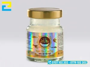 Mẫu tem decal hologram 7 màu ánh kim làm bao bì thực phẩm cao cấp