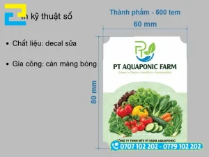Nhân viên In Ấn 2H thiết kế tem và xuất file in
