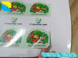 Thành phẩm tem in sắc nét, bế chuẩn xác theo file