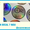 In Decal 7 Màu, Tem 7 Màu Giá Rẻ, In Nhanh Lấy Liền