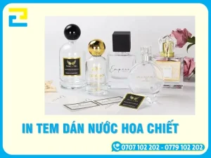 30+ Mẫu In Tem Dán Nước Hoa Chiết Sang Trọng, Thiết Kế Riêng