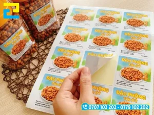 Xưởng In Ấn 2H in tem sắc nét, thiết kế riêng theo yêu cầu