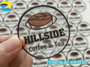 In Ấn 2H nhận in tem logo dán ly gí rẻ, in nhanh