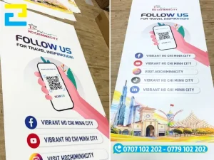 In Ấn 2H in poster và standee đẹp mắt, in nhanh, giao ngay trong ngày