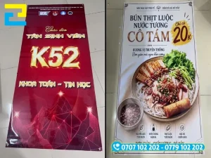 Cần kiểm tra thông số hệ màu CMYK và độ phân giải file in standee trên phần mềm đồ họa khi thiết kế standee sự kiện